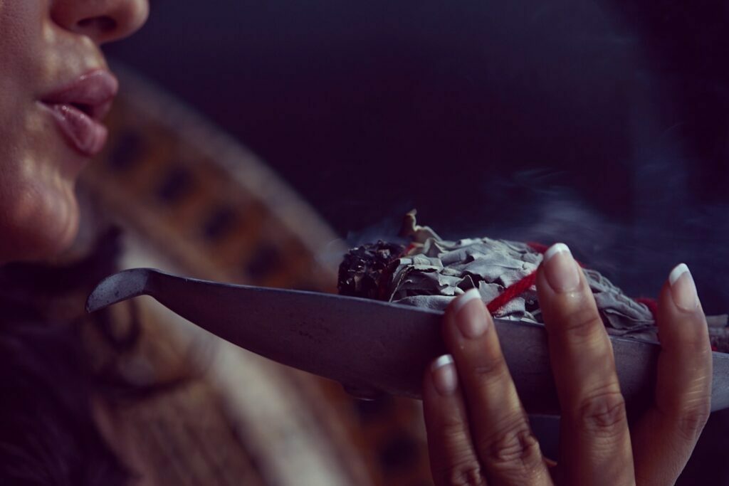 GAIA blowing on sage