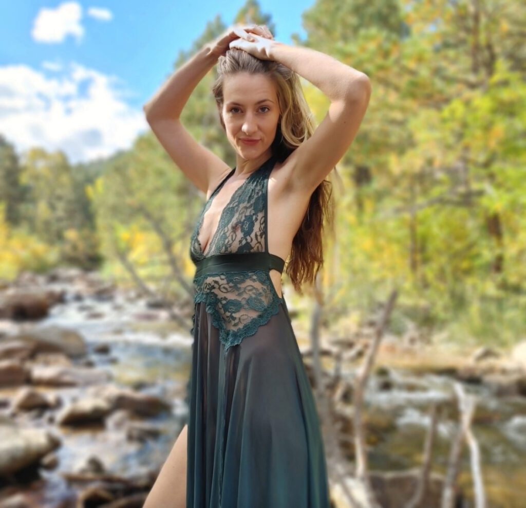 Elizabeth out in nature