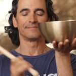 Listening to a singing bowl