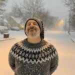 Aaron enjoying the snow