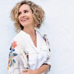 Clair Joy dressed in a white garment