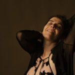 Janelle Marie enjoying sensations in her body