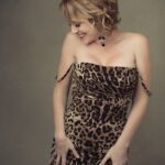 Leah Piper in a dress