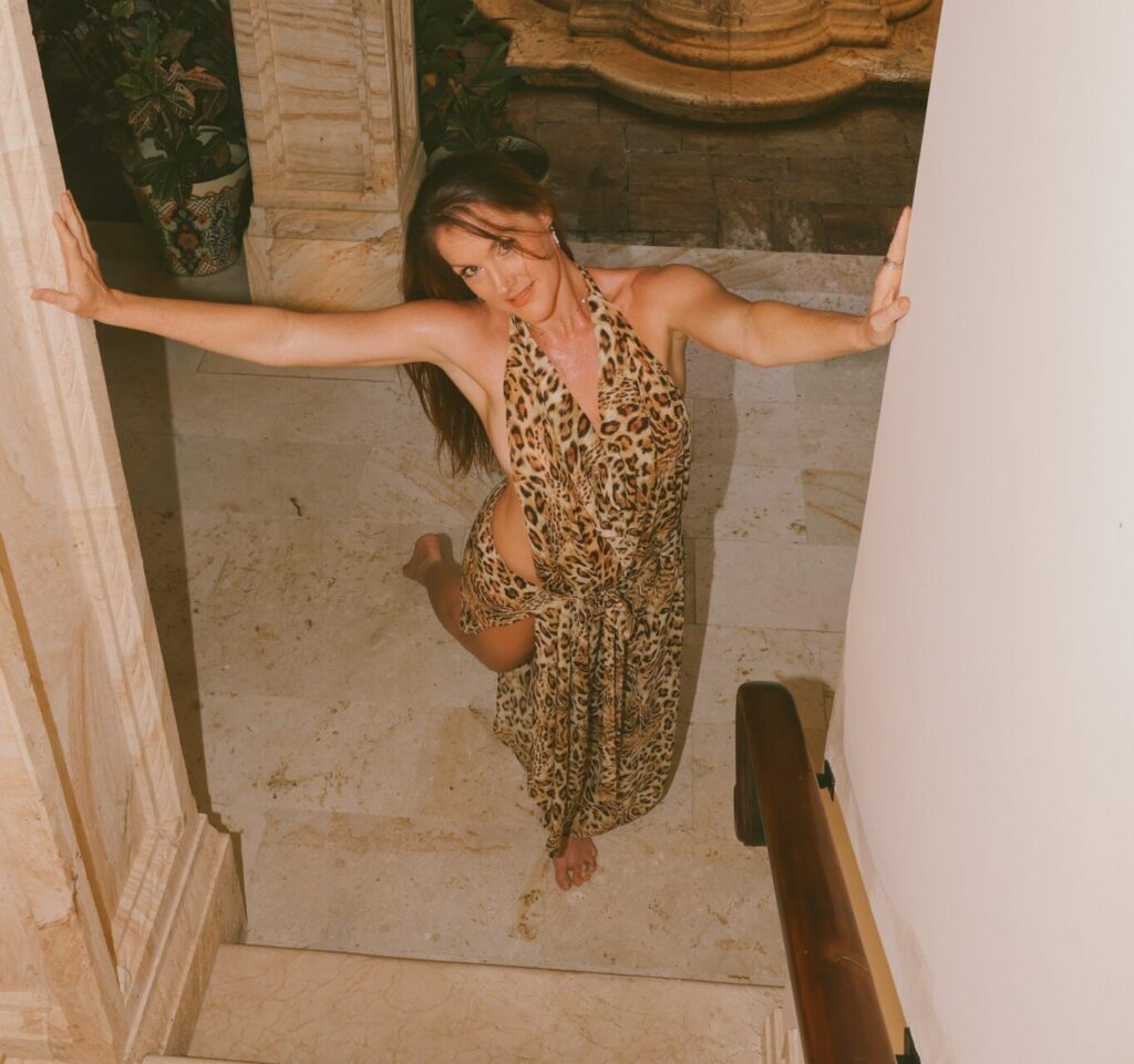 Taymar walking up stairs