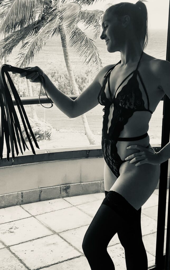 Taymar looking like she wants to d some BDSM