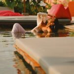 Sonora Jade in a pool