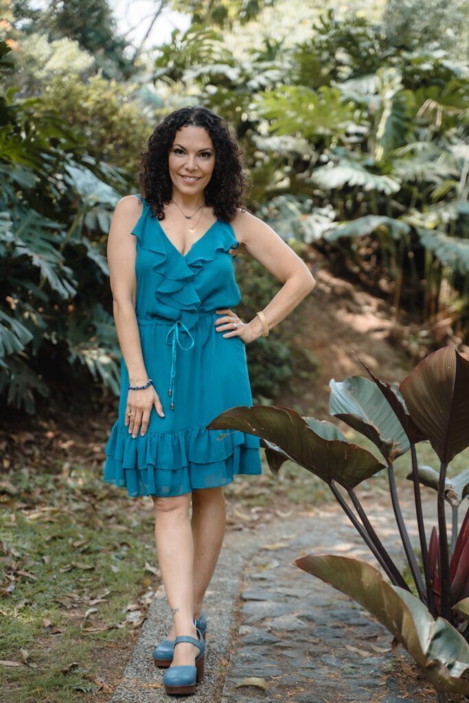Confident Triambika on a nature trail.