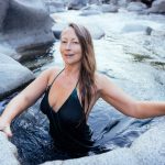 Veritie taking a cold plunge.