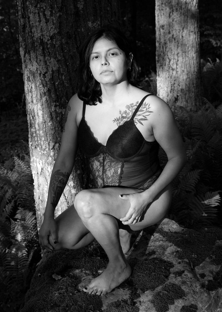 Mistress Amada in the woods.