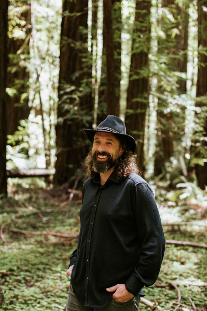 Daniel out in the woods.